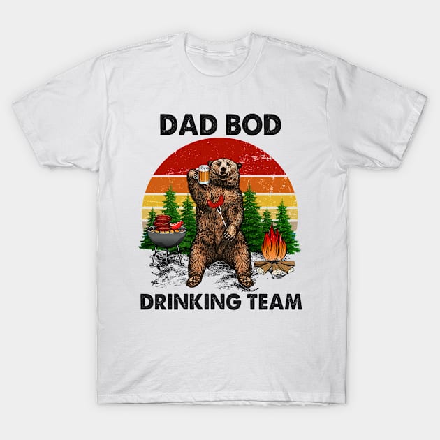 Dad Bod Drinking Team Vintage T-Shirt by beckeraugustina